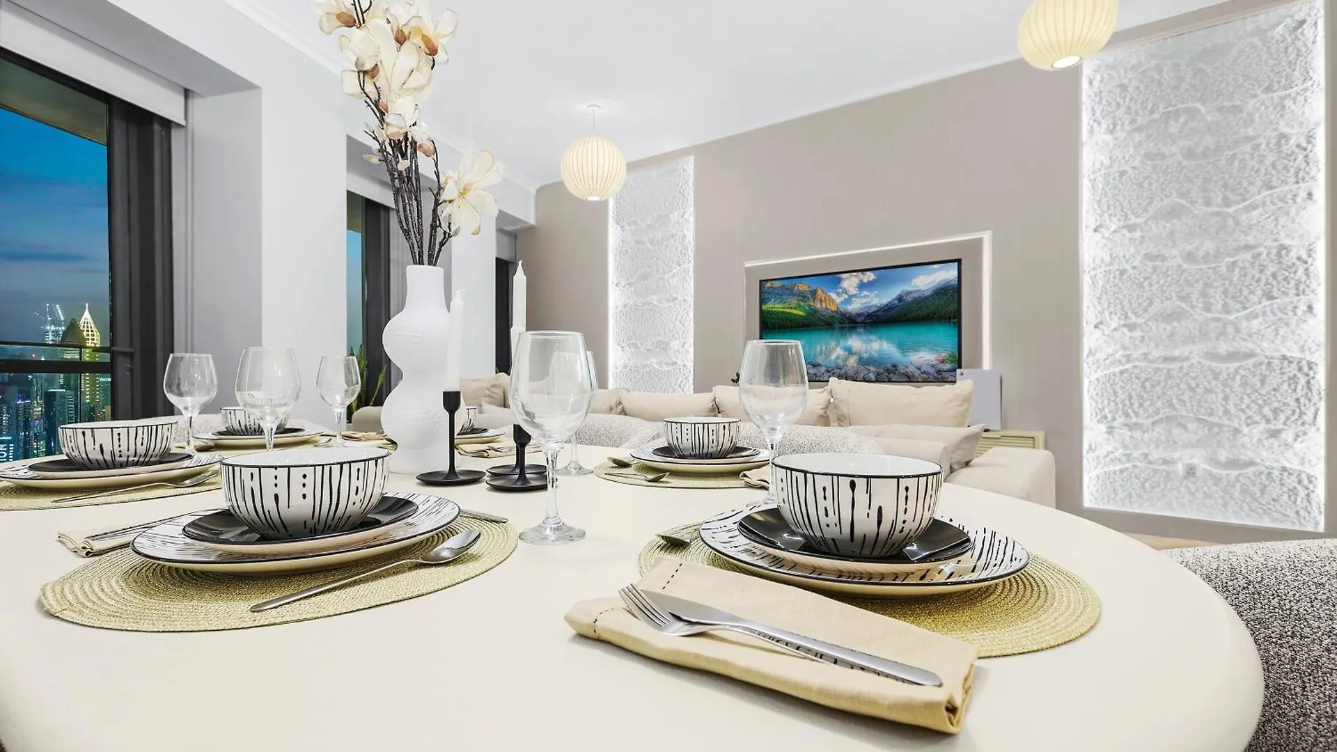 公寓 First Class 2Br With Full Dubai Skyline & Sea View